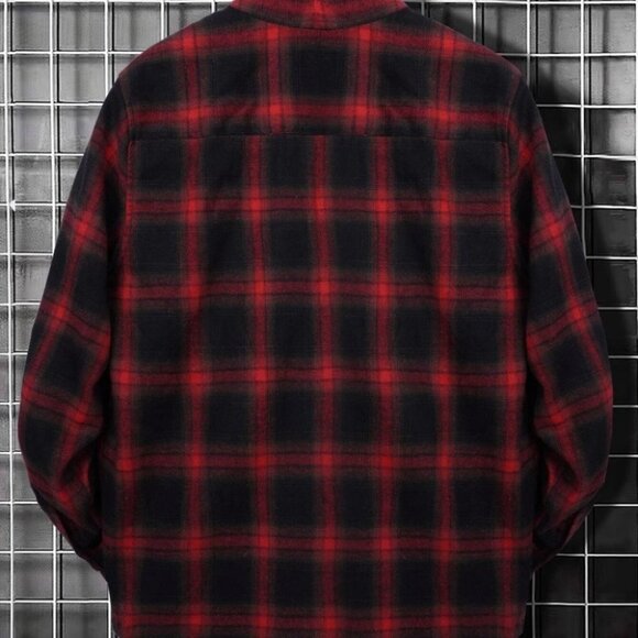 Red Mens Patched Coat - Picture 2 of 5